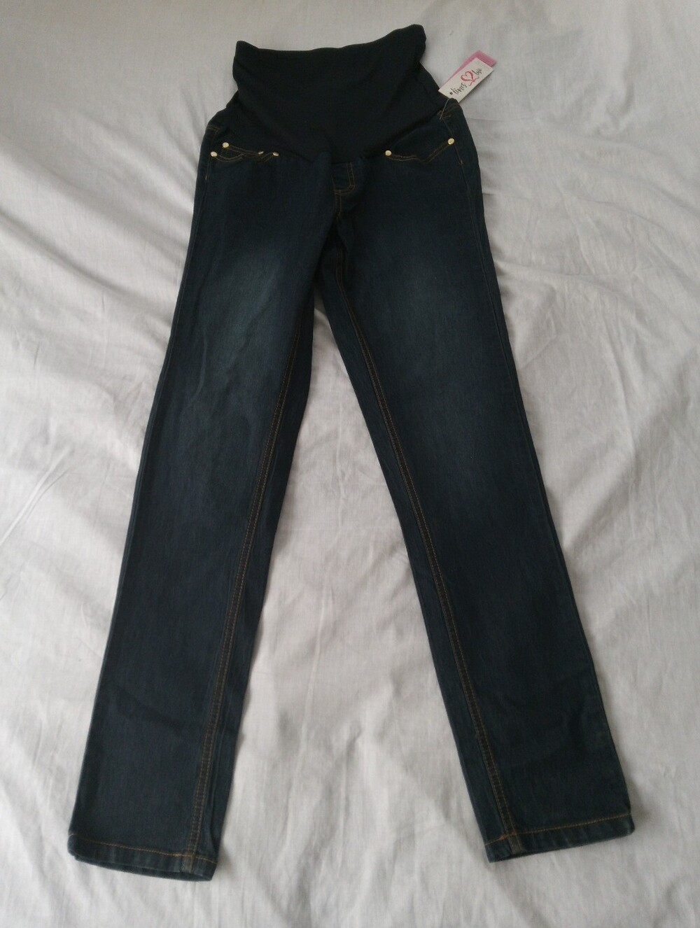Times Two Maternity Dark Blue Skinny Jeans